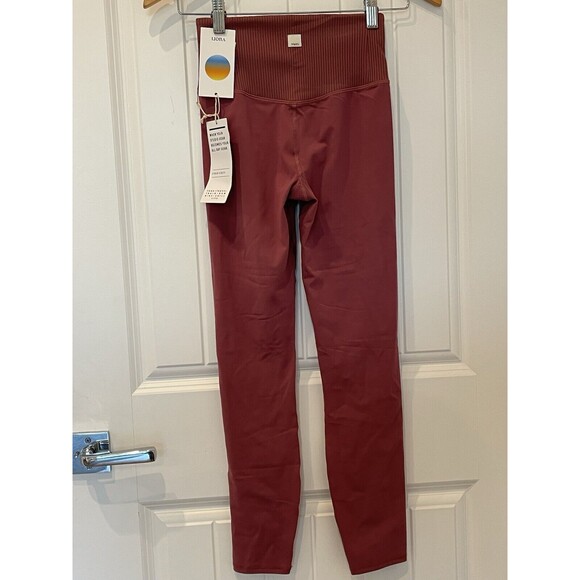 NWT Vuori Women Rib Studio Legging Studio Series Size XS Desert Rose MSRP $89 - Picture 3 of 7